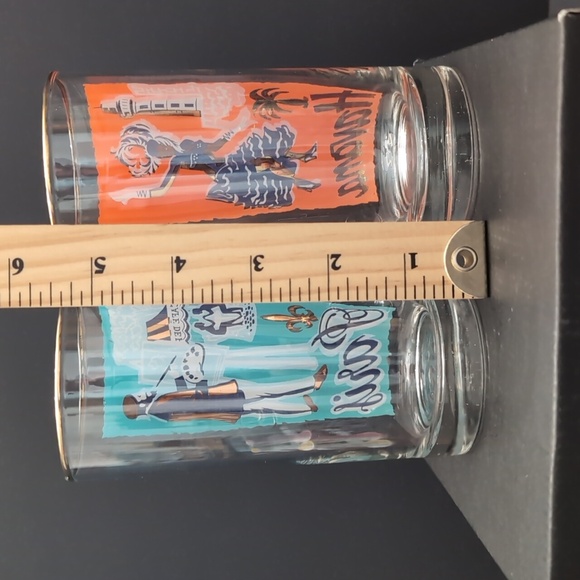 VGT,Libbey Set Of 4 International Cities High Ball/Tumbler Glass Cups. - Picture 9 of 9